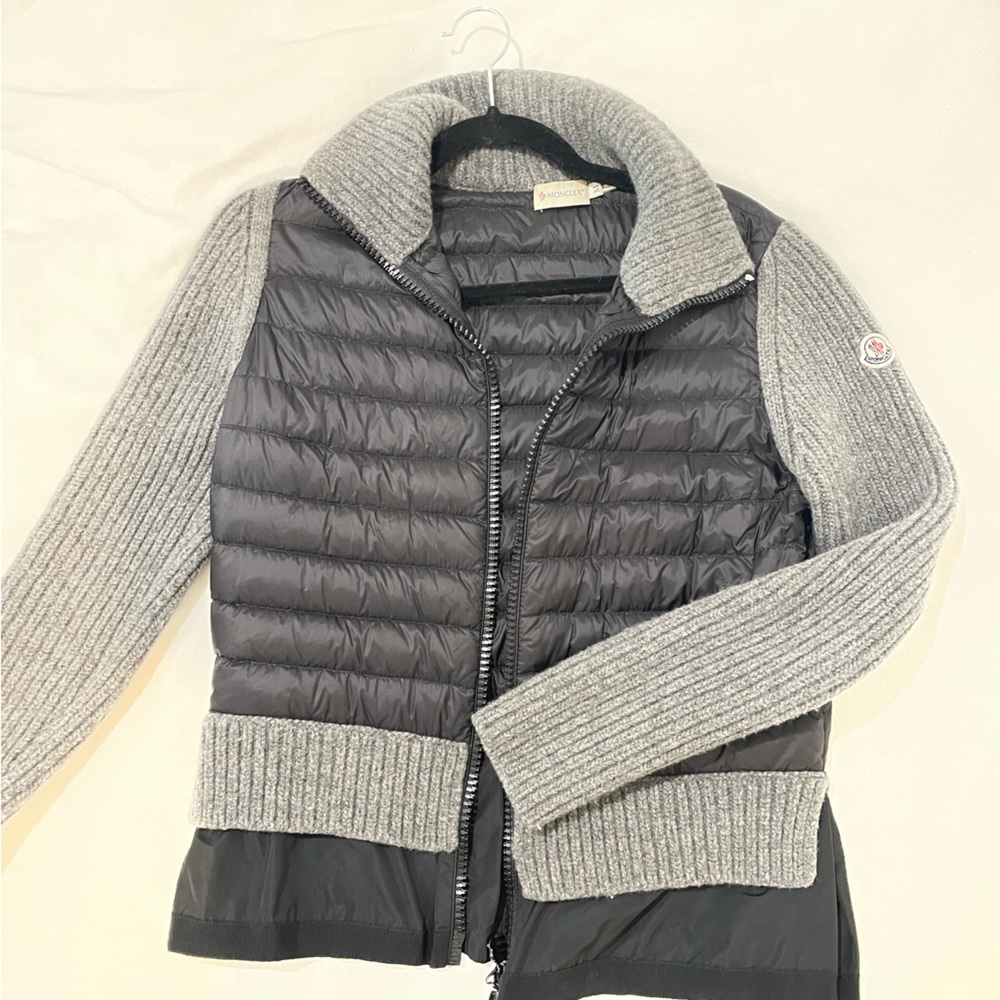 Moncler Padded Puffer Front Zip Cardigan